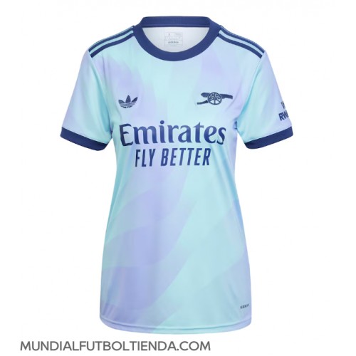 Camiseta Arsenal Tercera Equipación Replica 2024-25 para mujer mangas cortas